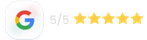 5/5 sur Google